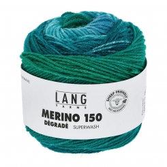 Merino 150 Degrade Lang Yarns 17 Petrol/Grün/Blau
