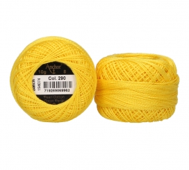 Anchor Perlgarn Stärke 8 - 10g 290 Gelb