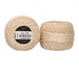 Anchor Perlgarn Stärke 8 - 10g 387 Creme