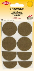 Filzgleiter groß selbstklebend braun von Kleiber 