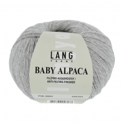 Baby Alpaca Lang Yarns 003 HELLGRAU MÉLANGE