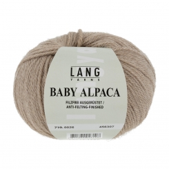 Baby Alpaca Lang Yarns 026 SAND MÉLANGE