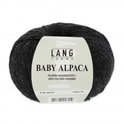 Baby Alpaca Lang Yarns 070 ANTHRAZIT MELANGE