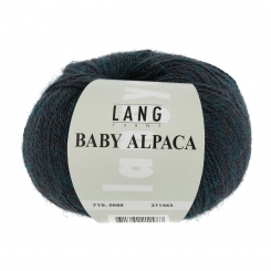 Baby Alpaca Lang Yarns 088 PETROL MÉLANGE