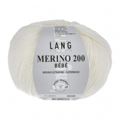 Merino 200 Bebe Lang Yarns 301 WEISS