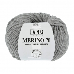 Merino 70 Lang Yarns 003 MÉLANGE HELLGRAU