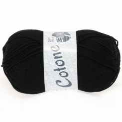 Cotone Uni Lana Grossa 021 schwarz