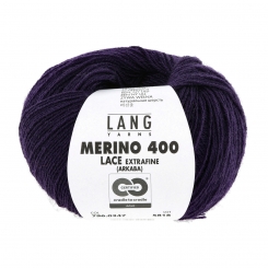 Merino 400 Lace Lang Yarns 347 Violett Melange