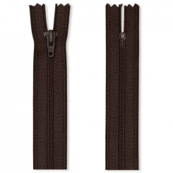 Metall Reißverschlüsse M6 altmessing 881 dunkelbraun | 20 cm