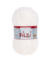 Filzi Uni Filzwolle Schoeller Stahl 01 weiß
