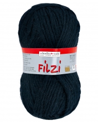 Filzi Uni Filzwolle Schoeller Stahl 02 schwarz