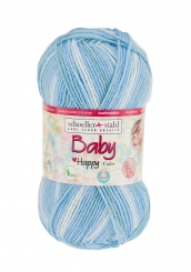 Baby Happy Color Schoeller Stahl 111 Aqua