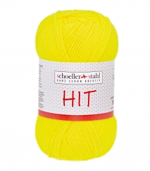 Hit Wolle Schoeller Stahl 0034 brill.gelb