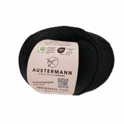 Merino 120 Austermann 102 schwarz