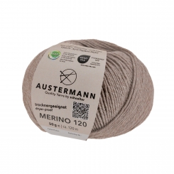 Merino 120 Austermann 137 beige meliert