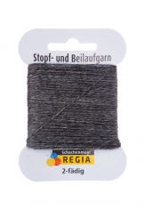 Regia 2-fach Stopf- und Beilaufgarn 44 mittelgrau meliert