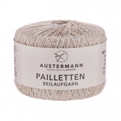 Pailletten Beilaufgarn Austermann 01 platin
