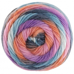 Colorato Lana Grossa 10 Rosa/Orange/Dunkel-/Hellpetrol/Mint/Lila