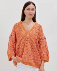 Beloved Knits Angelina Crochet Sweater Lana Grossa 