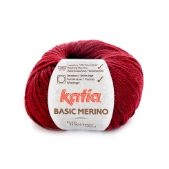 Basic Merino von Katia 23 Dunkelweinrot