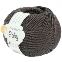 Cool Wool Baby 50g Lana Grossa 334 dunkelgrau meliert