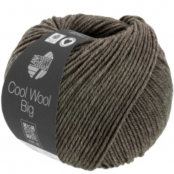Cool Wool Big Melange Lana Grossa 1622 Dunkelbraun meliert