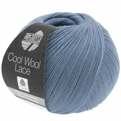 Cool Wool Lace Lana Grossa 02 Taubenblau