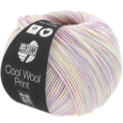 Cool Wool Print Lana Grossa % - 747 Zartrosa/Flieder/Ecru/Zartgrau