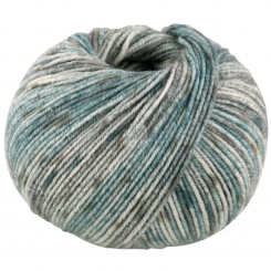 Cool Wool Spots Lana Grossa 5002 Creme/Dunkelgrau/Graubraun/Petrol