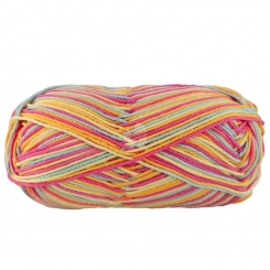 Cotone Print Lana Grossa 363 Pink/Dotter-/Zitrusgelb/Mint