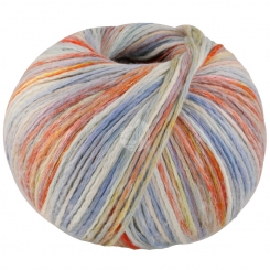 Cotonella Multi Lana Grossa % - 104 Rohweiß/Hellblau/Zart-/Gelbgrün/Rost bunt