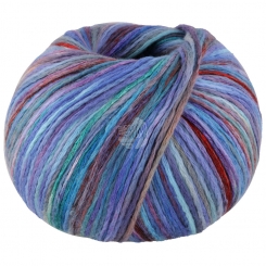 Cotonella Multi Lana Grossa 108 Blau/Türkis/Rot/Mint/Lachs bunt