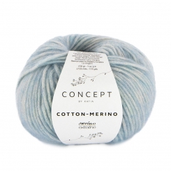 Cotton Merino Katia 142 Taubenblau