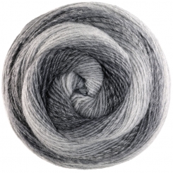 Gomitolo Gala Lana Grossa 4023 Hell-/Mittel-/Dunkelgrau