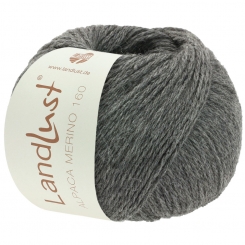 Landlust Alpaka Merino 160 Lana Grossa 408 Dunkelgrau
