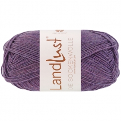 Landlust Die Sockenwolle 50g Melange Lana Grossa 1601 Dunkelviolett Meliert