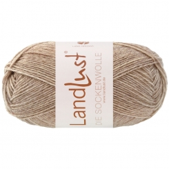 Landlust Die Sockenwolle 50g Melange Lana Grossa 1609 Sand Meliert