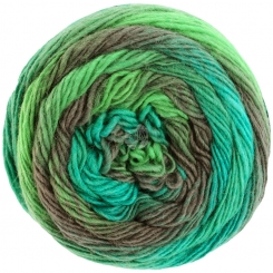 Meilenweit 100 Color Mix Soft Lana Grossa 8060 Jade/See-/Dunkel-/Mint-/Grasgrün