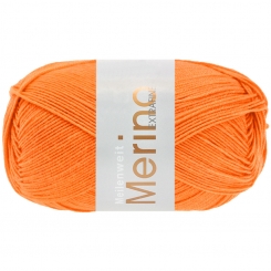Meilenweit 100 Merino Extrafine Uni Lana Grossa 2453 Orange