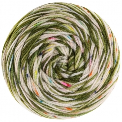Meilenweit 100 Spots Lana Grossa 7046 Moos-/Zartgrün/Ecru/Türkis/Dunkelgrau/Pink/Rosa