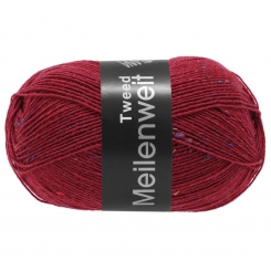 Meilenweit 100 Tweed Lana Grossa 161 Weinrot