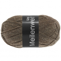 Meilenweit 100 Uni Lana Grossa 1334 Braun meliert