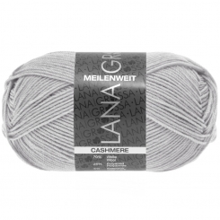Meilenweit 50 Cashmere Lana Grossa 35 Silbergrau