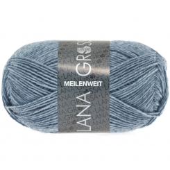 Meilenweit 50 Uni Lana Grossa 1302 Jeans/Grau meliert