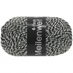 Meilenweit 6-fach Mouline Lana Grossa 8505 Weiß/Schwarz