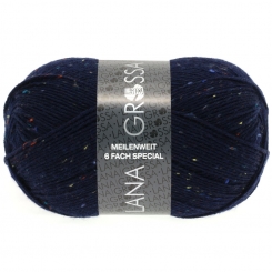 Meilenweit 6-fach Tweed Lana Grossa 8816 Nachtblau