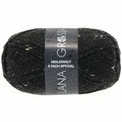 Meilenweit 6-fach Tweed Lana Grossa 8837 Anthrazit