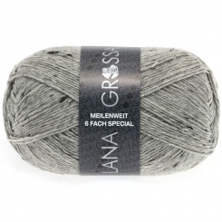 Meilenweit 6-fach Tweed Lana Grossa 8972 Grau meliert