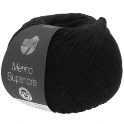 Merino Superiore Lana Grossa 08 Schwarz