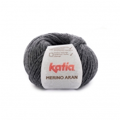 Merino Aran von Katia 100g-Knäuel 14 Dunkelgrau